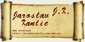 Jaroslav Kanlić vizit kartica
